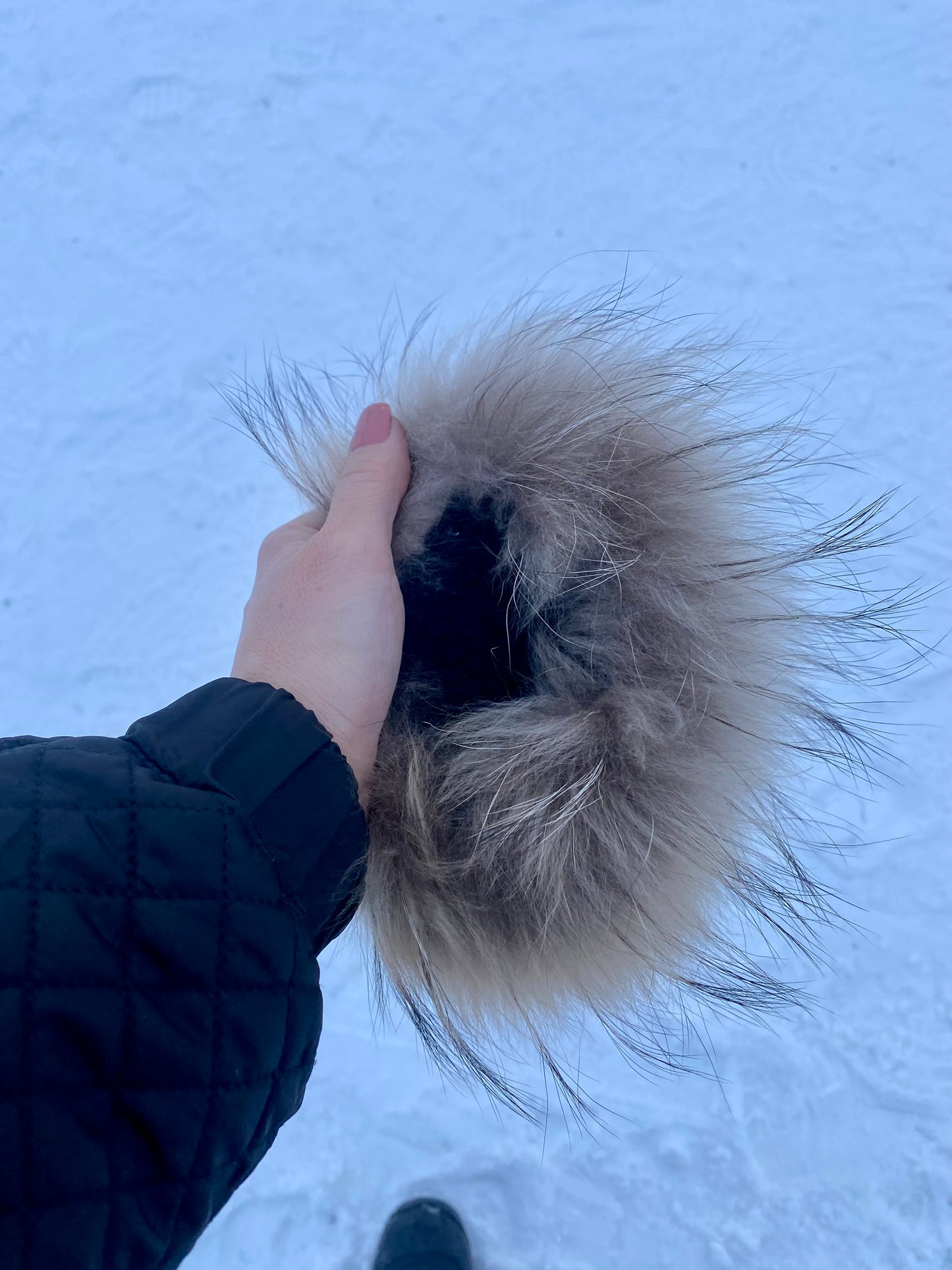Women's Sheepskin Gloves with Fur Trimming