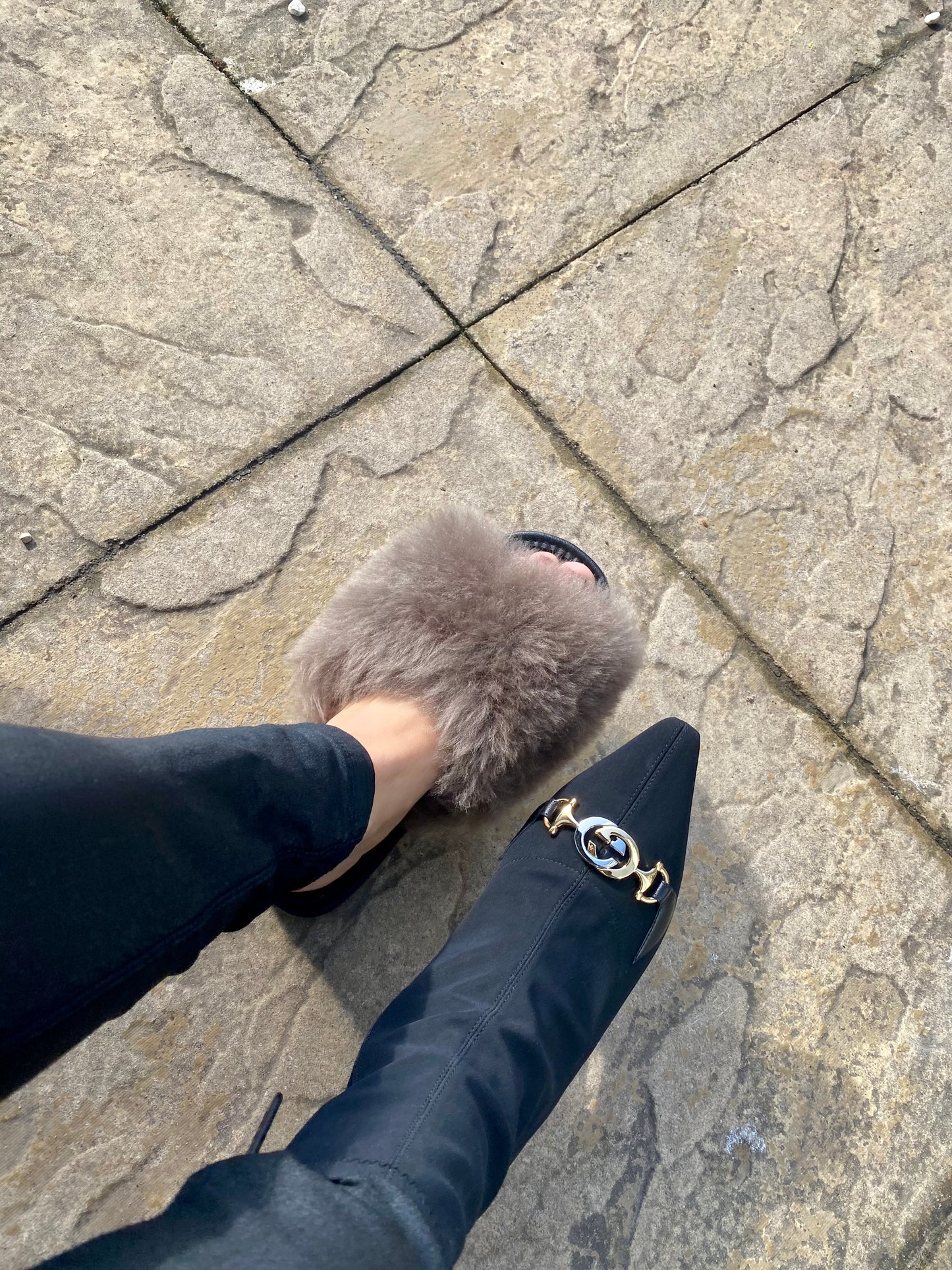Women's Eco Friendly Leather  Sheepskin Sandals/ Flip Flops